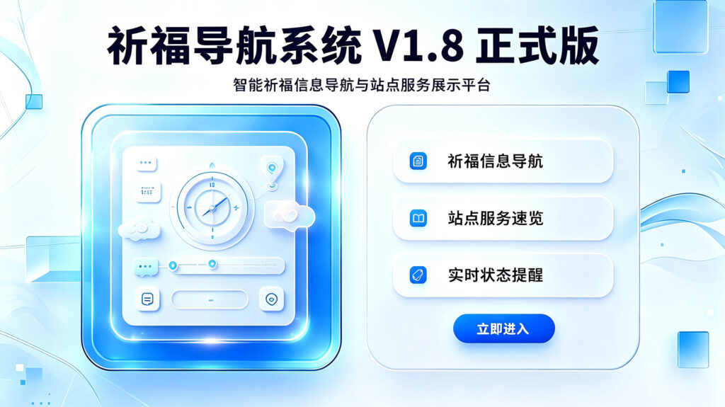 祈福导航系统 V1.8 正式版尼曼博客-专注于分享前沿建站技术、WordPress美化方案及精品源码。提供深度技术教程与支付接口分析，助力开发者快速构建高质量 IT 站点。尼曼博客